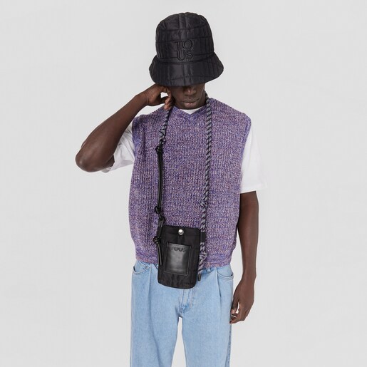 תיק יד TOUS Empire Padded בגודל זעיר בצבע שחור