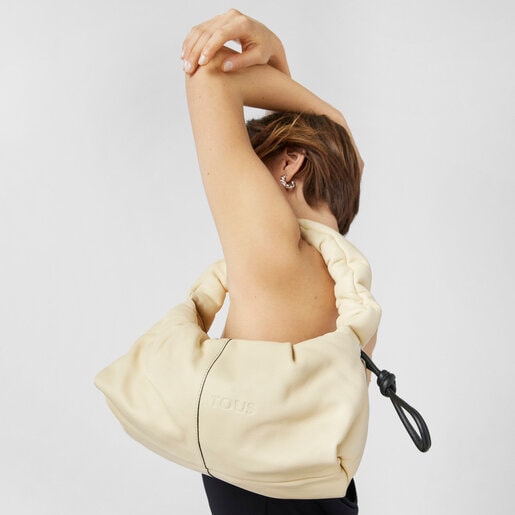 beige leather TOUS Soft One-shoulder bag