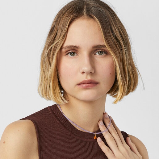 TOUS Vibrant Colors Pendant with carnelian and colored enamel