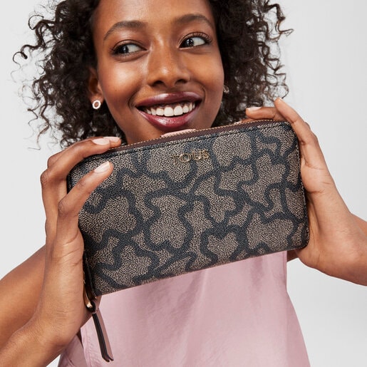 Medium Kaos Icon Wallet in Multi Black - Pink