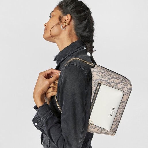 Taupe TOUS Kaos Mini Evolution Shoulder bag