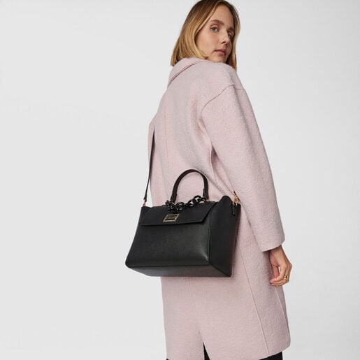 Городская черная сумка TOUS Funny большого размера