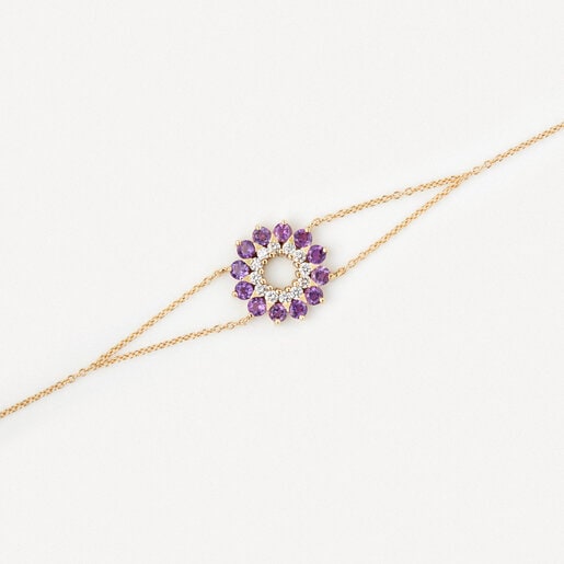 Bracelet in gold with diamonds and amethyst TOUS ATELIER