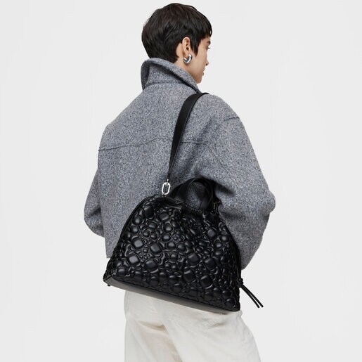 תיק צד TOUS Bold בינוני בצבע שחור