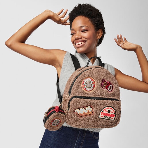 Porte-monnaie Amaya Joy petit de couleur taupe