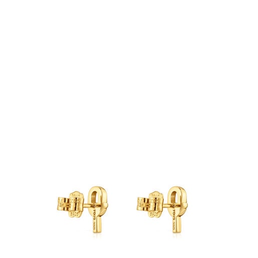 Small TOUS MANIFESTO Earrings with 18 kt gold plating over silver