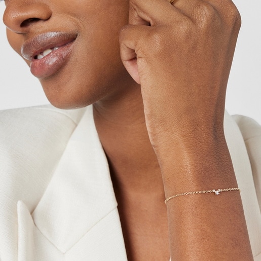 צמיד Les Classiques מזהב בשילוב יהלומים