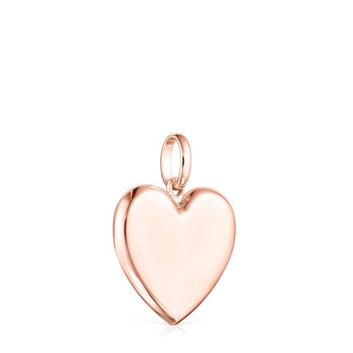 Rose Silver Vermeil Sweet Dolls heart Pendant