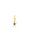 Silver Vermeil TOUS Mama boy bowtie Pendant with Gemstones