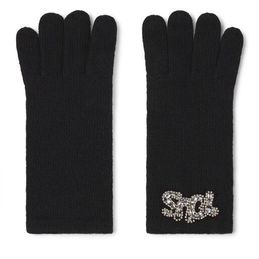 Black TOUS Cuarzo Gloves