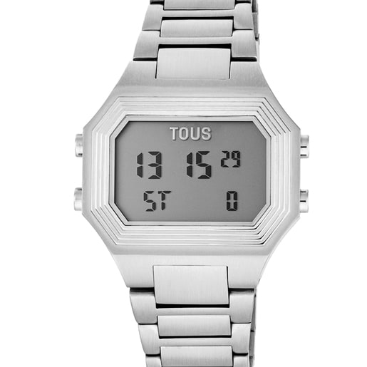 Bel-Air Digital watch with steel strap