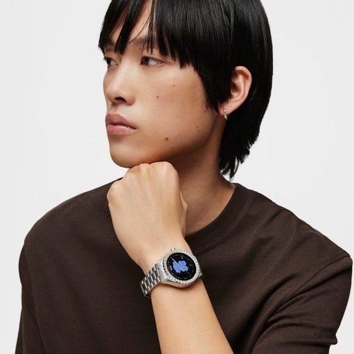 T-Bear Connect Smartwatch with steel wristband