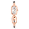 Reloj analógico/digital con brazalete de acero y acero rosado TOUS Hold Oval