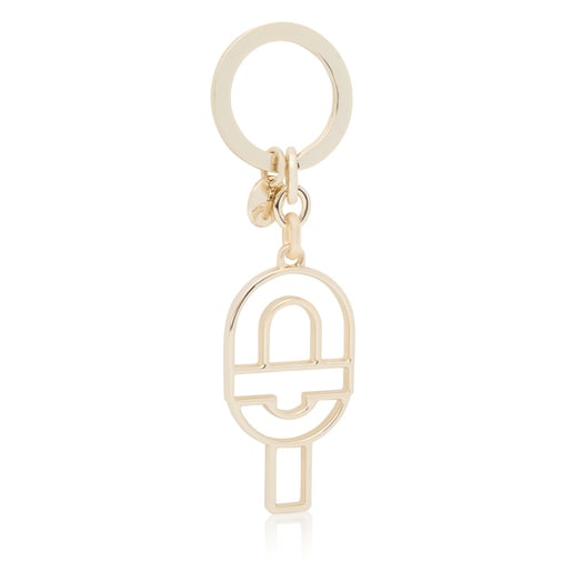 Key ring with gold-colored silhouette TOUS MANIFESTO