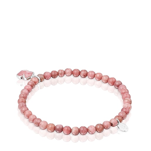 TOUS Silver and rhodonite TOUS Icon Color bracelet | Westland Mall