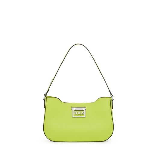 Sac porté épaule en cuir citron vert TOUS Legacy