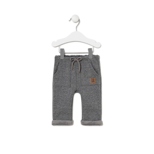 Baby boys outfit in Grey ecru