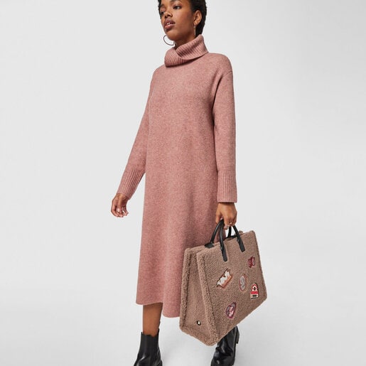 Сумка-шоппер Amaya Joy цвета таупа большого размера