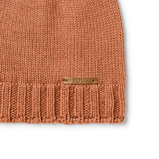Gorro con nudo de bebé Tricot naranja