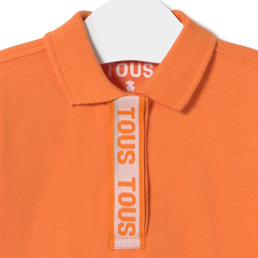 Vestido cuello polo Casual naranja