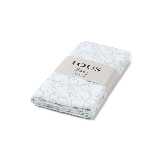 Muse bamboo muslin blanket in mist