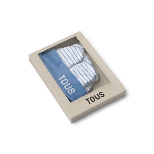 Conjunto de bebé gorro y manoplas Vibrant azul