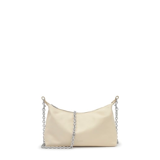 תיק צד מיני TOUS Hold בצבע בז'