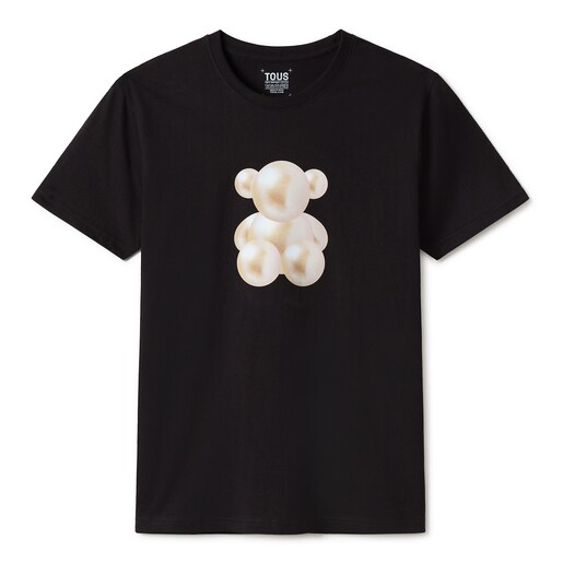 Camiseta negra Bear Pearls