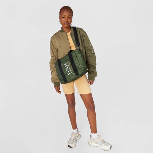 תיק סל Kaos Mini Evolution בגודל קטן מניילון בצבע חאקי