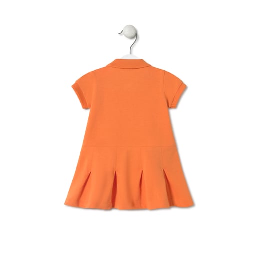 Vestido cuello polo Casual naranja