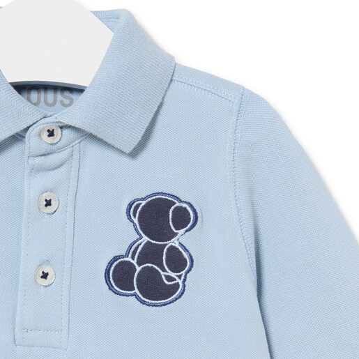Boys polo t-shirt in Casual sky blue