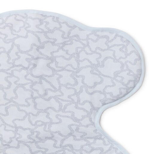 Bear-shaped travel changing mat in Kaos sky blue