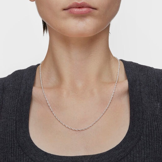 Silver rope Choker measuring 50 cm TOUS Basics