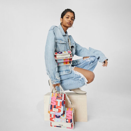 Small beige TOUS Mimic Audree Crossbody Bag