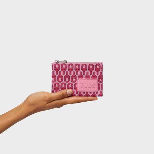 Fuchsia-colored Change purse-cardholder TOUS MANIFESTO Essence