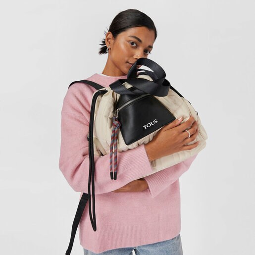תיק גב TOUS Empire Padded גדול בצבע בז'