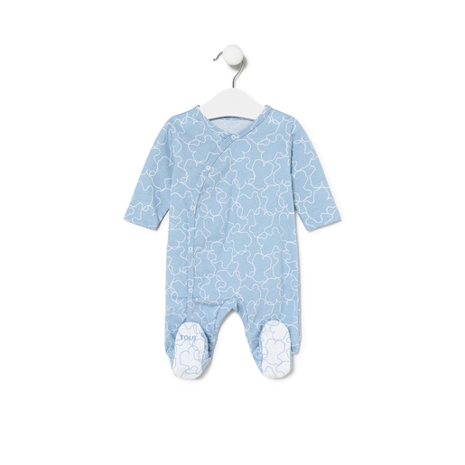 Babygrow de bebé Line Bear azul