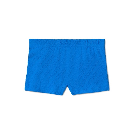 Bañador bóxer de niño Logo azul