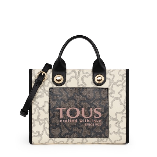 Medium multi-beige Amaya Kaos Icon Shopping bag | TOUS