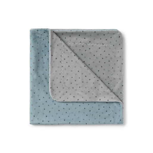 Manta de pelo bebé Mini celeste