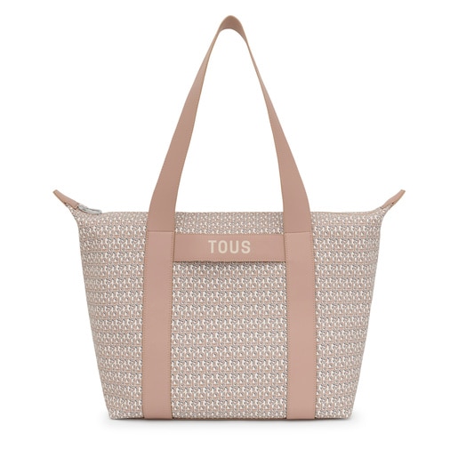 Large taupe Tote bag TOUS MANIFESTO