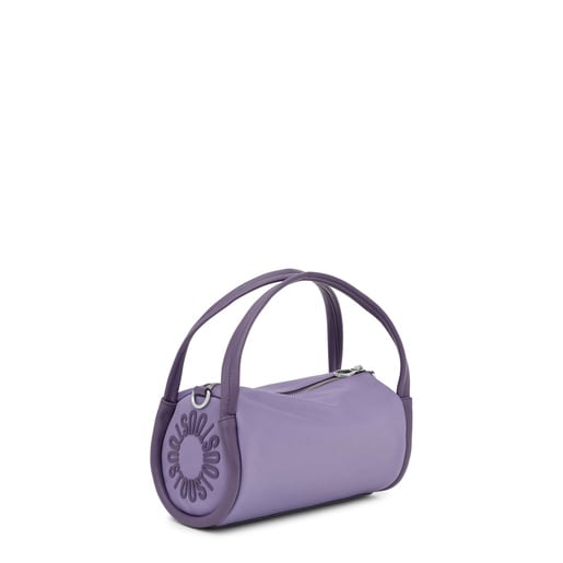 Μικρή τσάντα duffel TOUS Miranda Soft σε σκούρο λιλά χρώμα