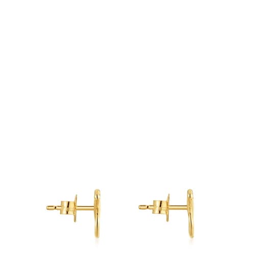10 mm 9kt gold bear-motif Earrings TOUS Infinity