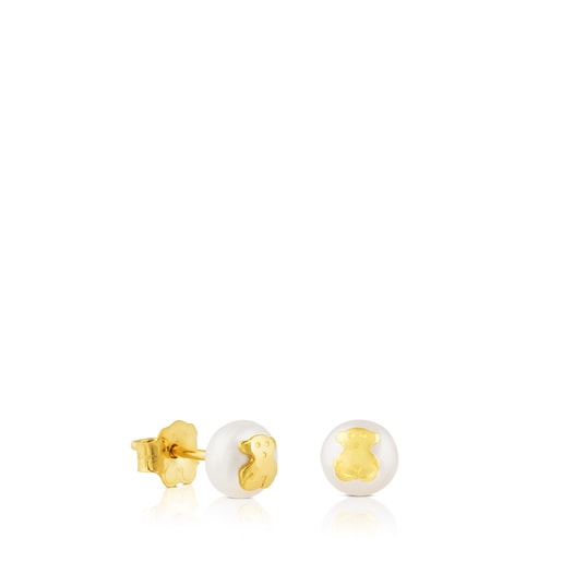 TOUS Pearls earrings set with bear