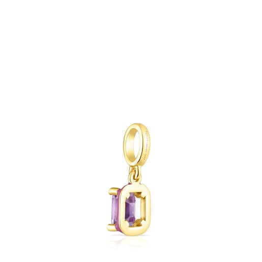 TOUS Vibrant Colors Pendant with amethyst and colored enamel