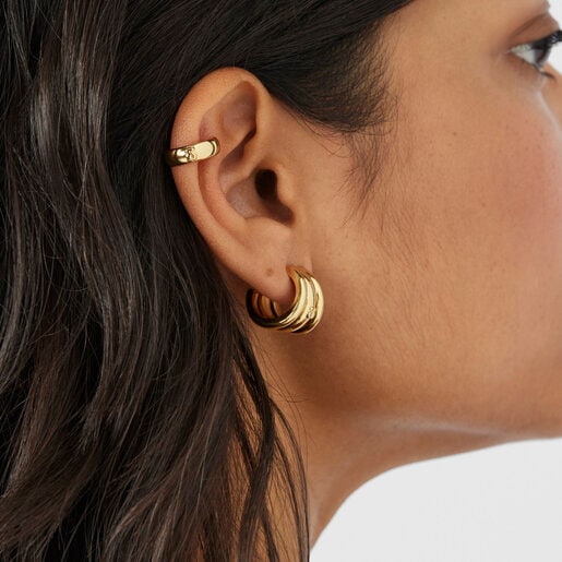 Earcuff con placcatura in oro 18 kt su argento TOUS Fellow