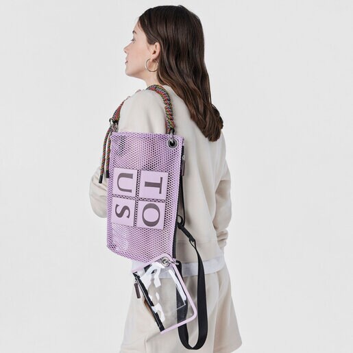 モーブカラーのクロスボディバッグ TOUS Net