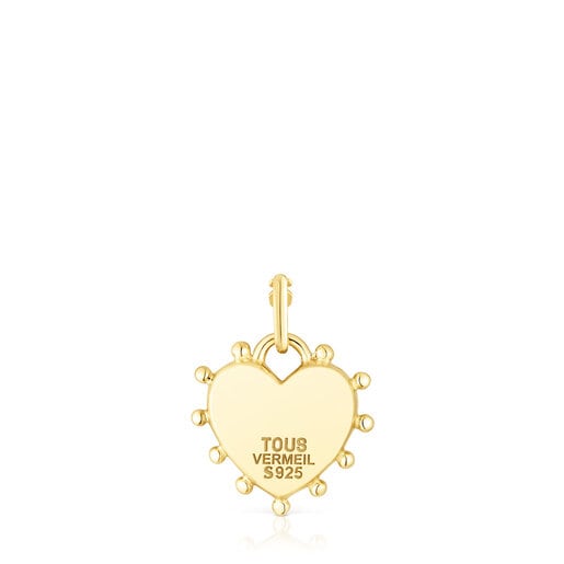 Pendentif en argent vermeil cœur San Valentín