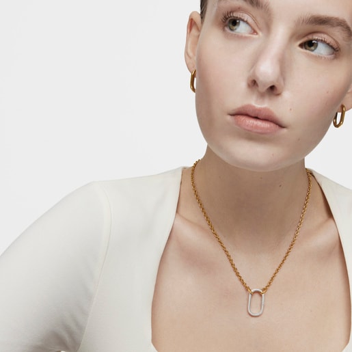 Silver Vermeil Hold Choker