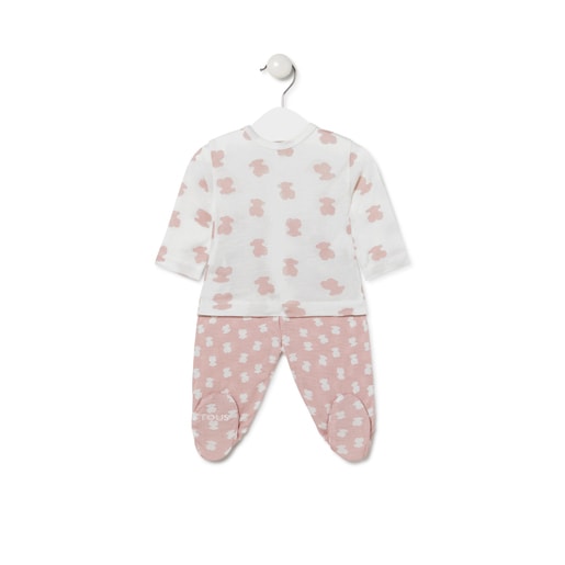 Bear baby outfit in Pink